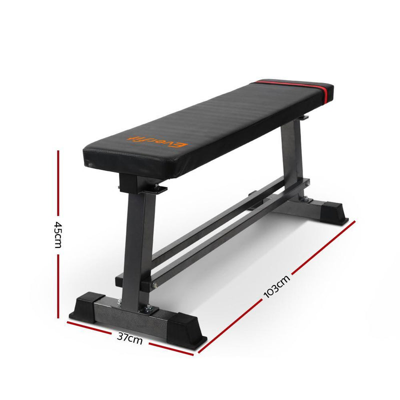 Everfit Weight Bench Flat Multi-Station Home Gym Squat Press Benches Fitness Payday Deals