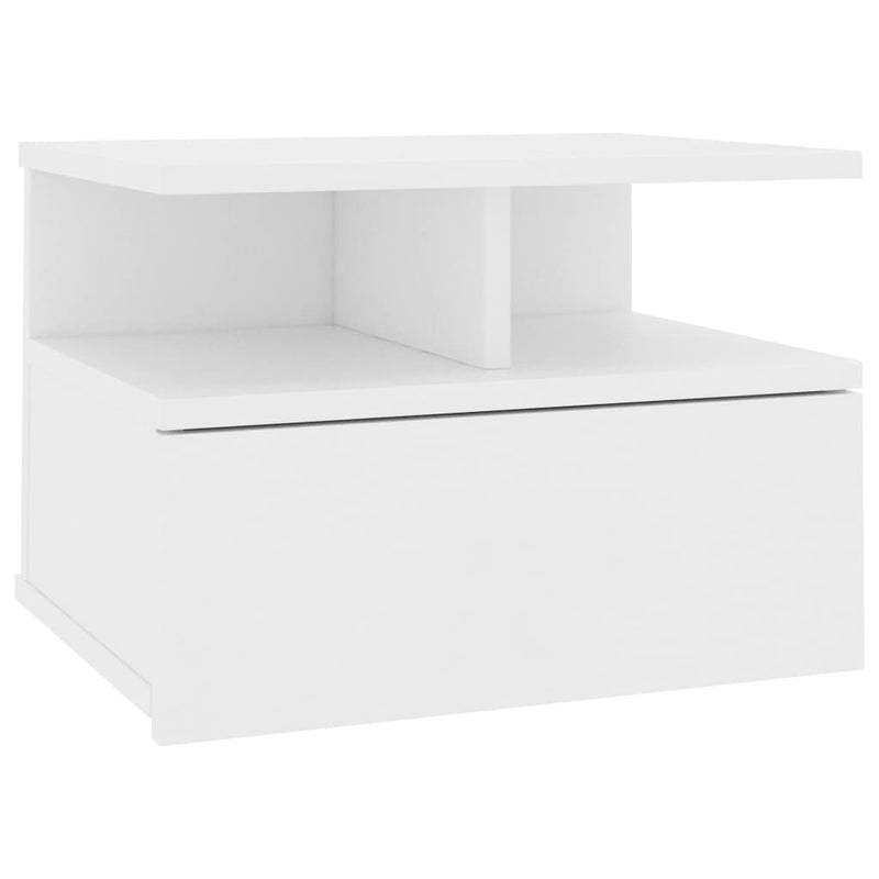 Floating Nightstand White 40x31x27 cm Chipboard Payday Deals