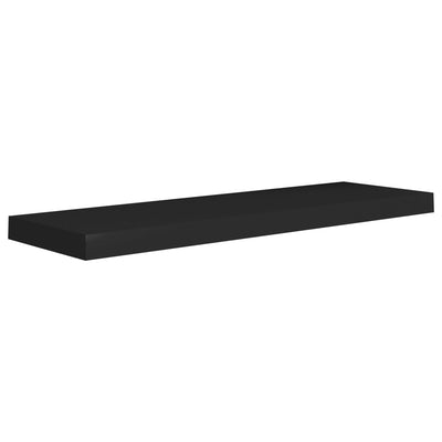 Floating Wall Shelves 2 pcs Black 80x23.5x3.8 cm MDF Payday Deals