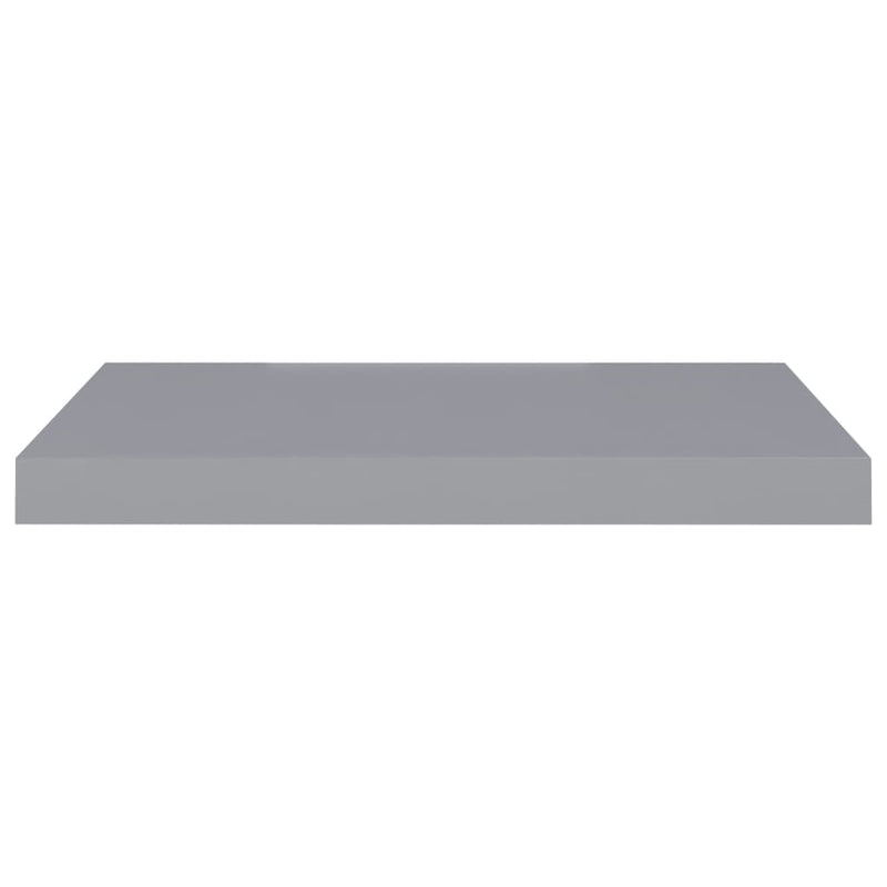 Floating Wall Shelves 2 pcs Grey 60x23.5x3.8 cm MDF Payday Deals