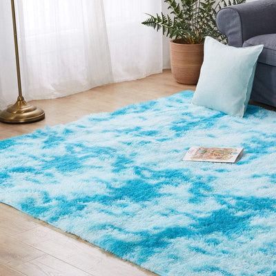 Floor Rug Shaggy Rugs Soft Large Carpet Area Tie-dyed Maldives 140x200cm Payday Deals