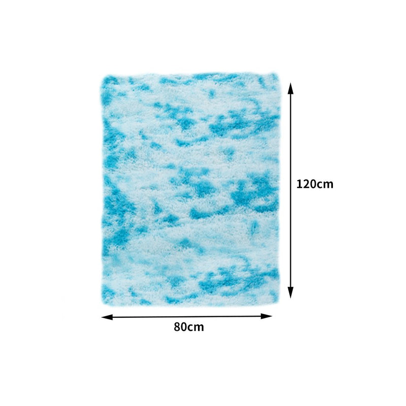 Floor Rug Shaggy Rugs Soft Large Carpet Area Tie-dyed Maldives 80x120cm Payday Deals