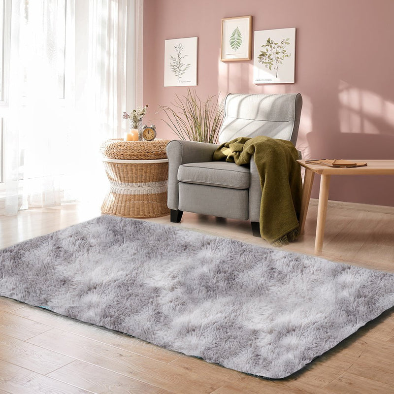 Floor Rug Shaggy Rugs Soft Large Carpet Area Tie-dyed Mystic 80x120cm Payday Deals