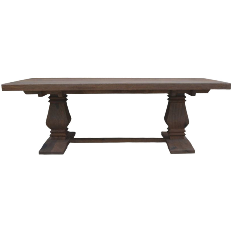 Florence  Coffee Table 140cm Pedestal Solid Timber Wood French Provincial Payday Deals