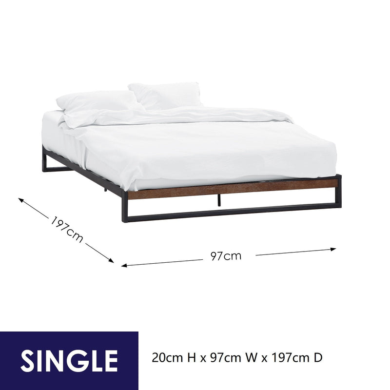 Florence Metal bed base - Single Payday Deals