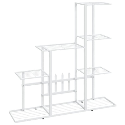 Flower Stand 94.5x25x88 cm White Metal Payday Deals