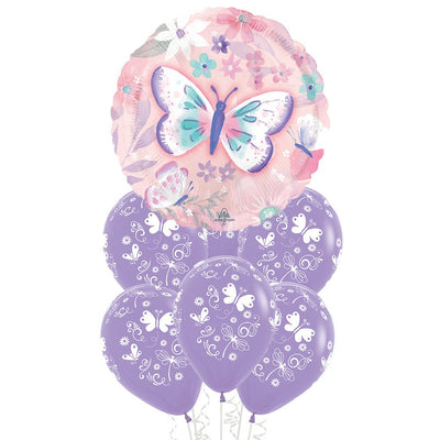 Flutters Butterfly Purple Balloon Party Pack