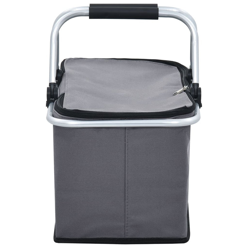 Foldable Cool Bag Grey 46x27x23 cm Aluminium Payday Deals