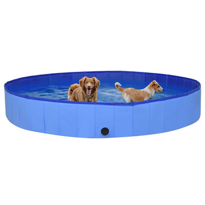 Foldable Dog Swimming Pool Blue 300x40 cm PVC Payday Deals