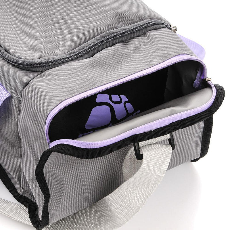 Foldable Gym Bag (Grey / Violet)