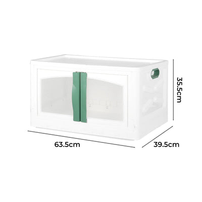 Foldable Storage Box Stackable Container 85L Moveable Toy Wardrobe Organiser Payday Deals