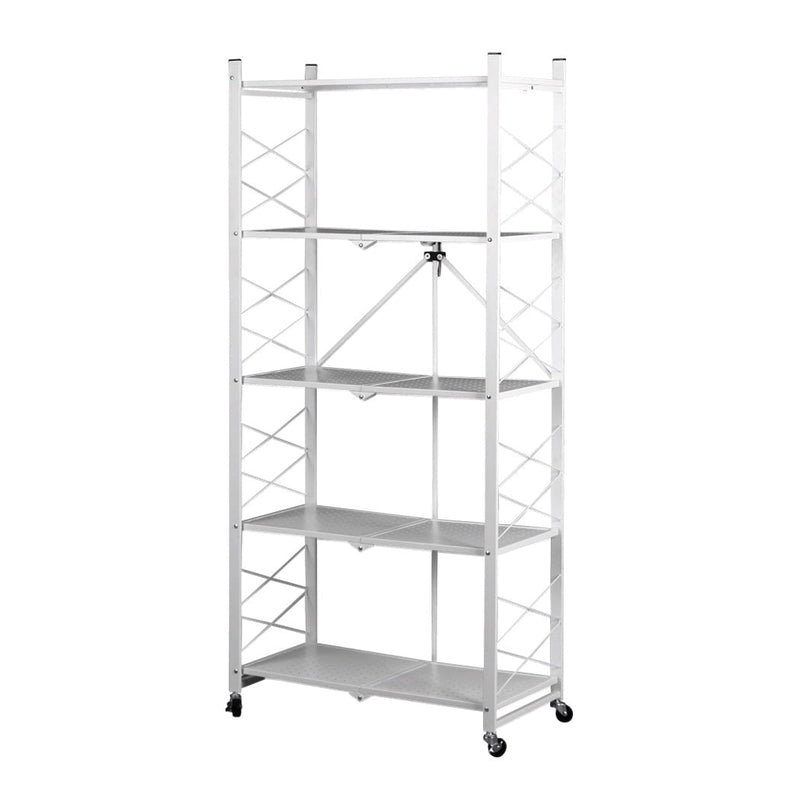 Foldable Storage Shelf Display Rack Bookshelf Bookcase Shelving Metal Organiser Payday Deals