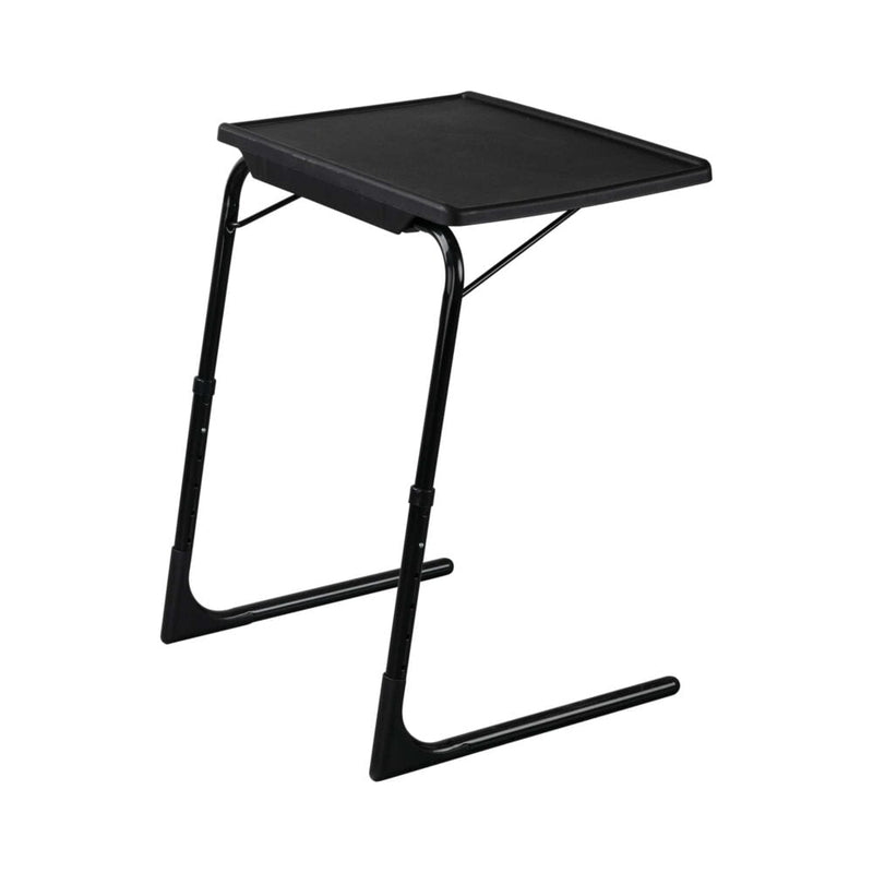 Foldable Table Adjustable Tray Laptop Desk with Removable Cup Holder-Black Payday Deals