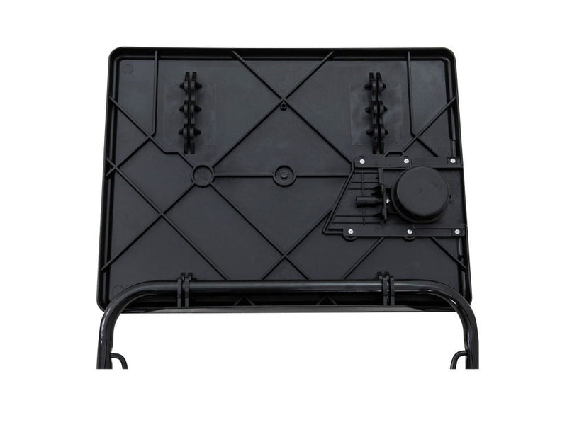 Foldable Table Adjustable Tray Laptop Desk with Removable Cup Holder-Black Payday Deals