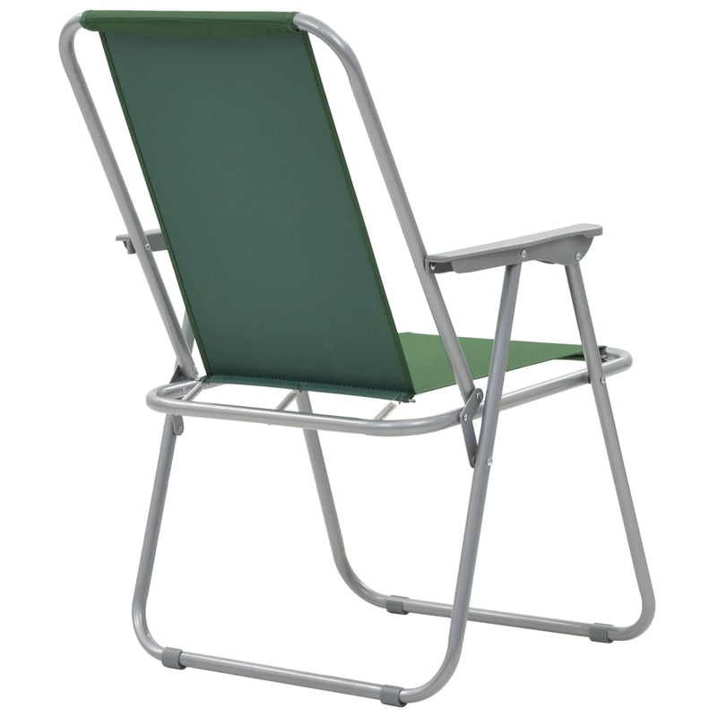 Folding Camping Chairs 2 pcs 52x59x80 cm Green Payday Deals