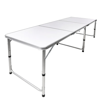 Folding Camping Table Aluminium Portable Picnic Outdoor Foldable Tables 180cm Payday Deals