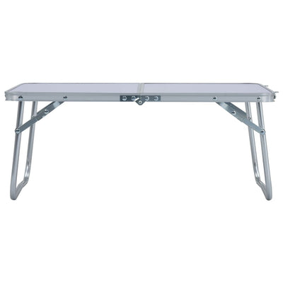 Folding Camping Table White Aluminium 60x40 cm Payday Deals