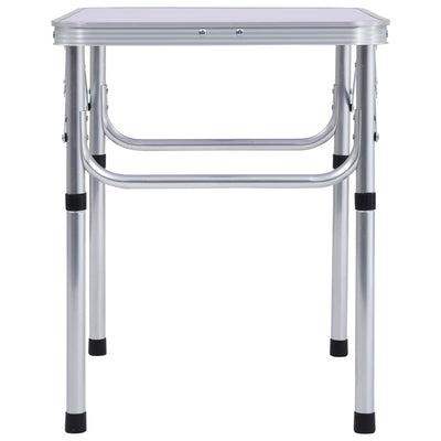 Folding Camping Table White Aluminium 60x45 cm Payday Deals