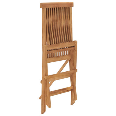 Folding Garden Chairs 2 pcs Solid Teak Wood Payday Deals