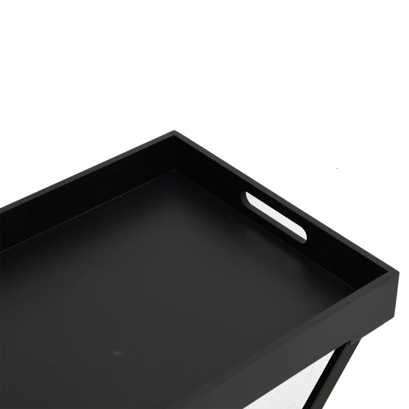 Folding Table Black 48x34x61 cm MDF Payday Deals