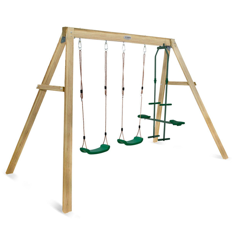 Forde 3-Station Timber Swing Set Payday Deals