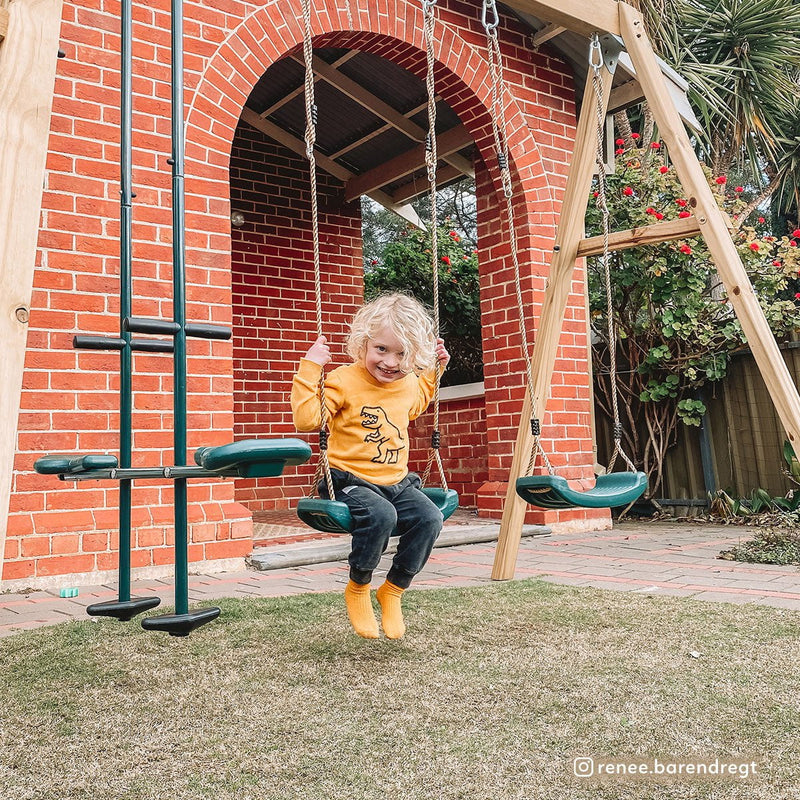 Forde 3-Station Timber Swing Set Payday Deals