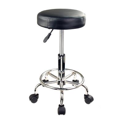 Forever Beauty Black Salon Barber Stool Swivel Round Type Payday Deals