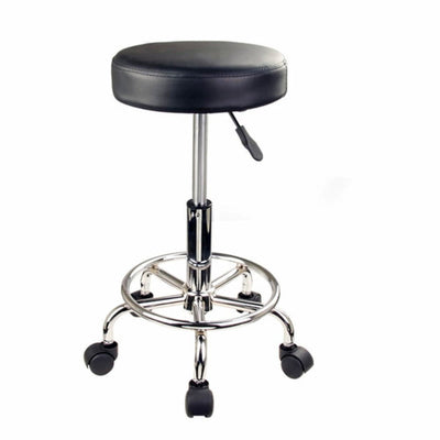Forever Beauty Black Salon Barber Stool Swivel Round Type Payday Deals