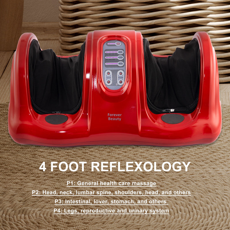 Forever Beauty Red Foot Massager Shiatsu Ankle Kneading Remote Payday Deals