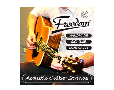 Freedom 10 Pack Acoustic Guitar Strings - Light Gauge AG348-10PK Payday Deals