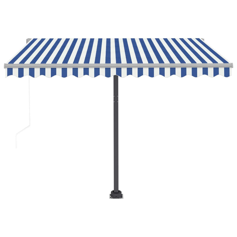 Freestanding Automatic Awning 350x250cm Blue/White Payday Deals