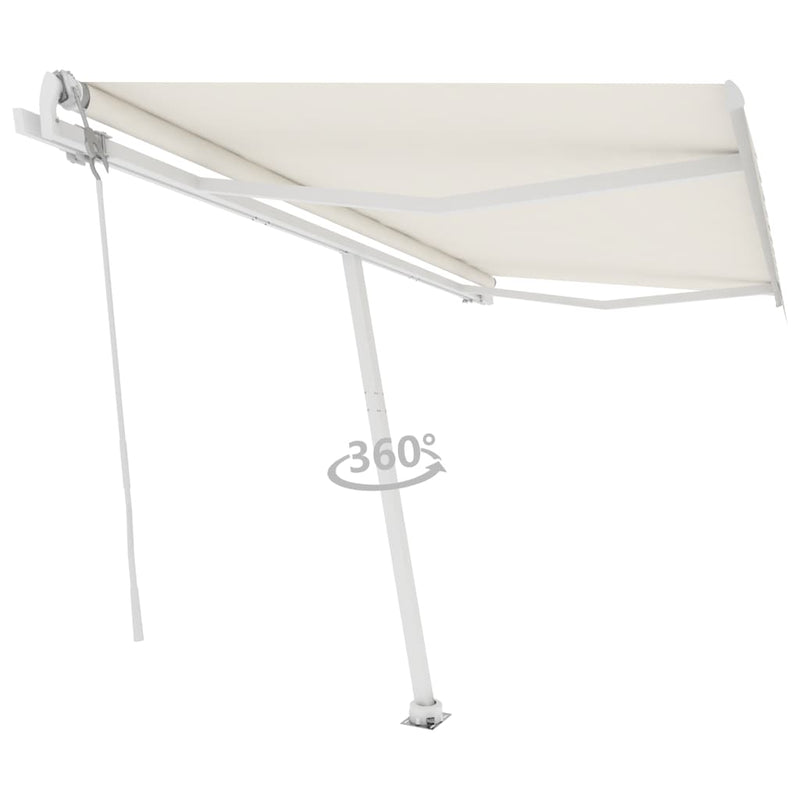 Freestanding Automatic Awning 400x300 cm Cream Payday Deals