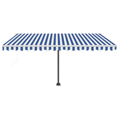 Freestanding Automatic Awning 400x300cm Blue/White Payday Deals