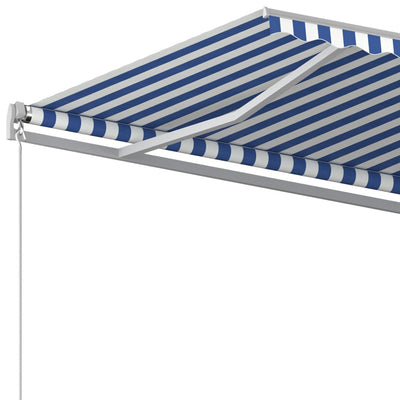 Freestanding Automatic Awning 400x300cm Blue/White Payday Deals