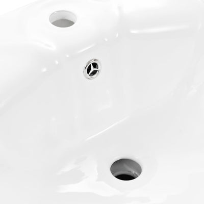 Freestanding Basin with Pedestal Ceramic White 580x510x200 mm Payday Deals