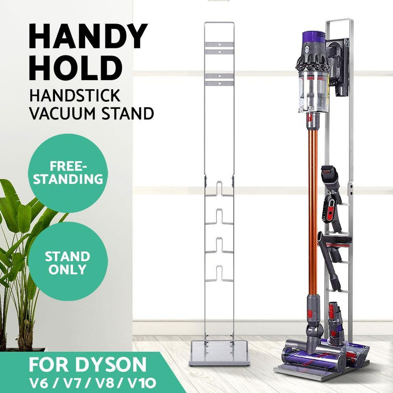 Freestanding Dyson Vacuum Stand Rack Holder Cordless Handheld Cleaner V6 7 8 V10 V11 Silver Payday Deals
