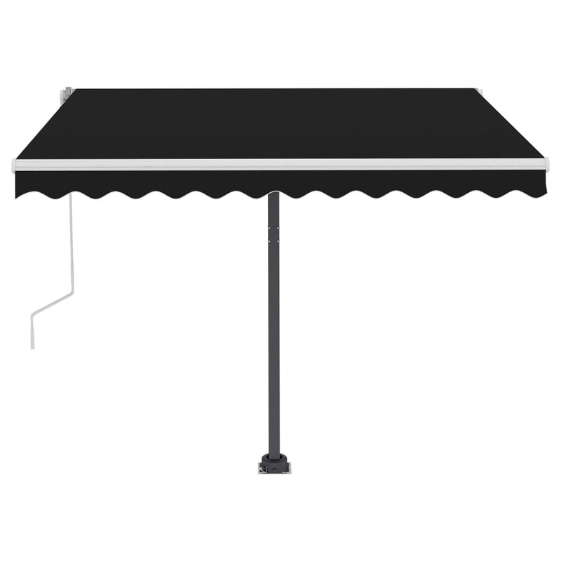 Freestanding Manual Retractable Awning 350x250 cm Anthracite Payday Deals