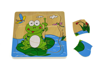 FROG LIFECYCLE 4 LAYERS PUZZLE BOARD Payday Deals