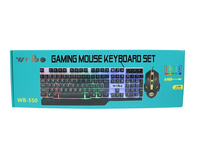 Gaming Keyboard Mouse Set WB-550 Payday Deals
