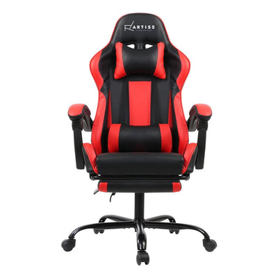 Gaming Office Chair Computer Seating Racer Black and Red Payday Deals