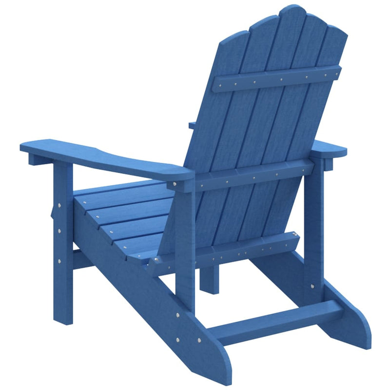 Garden Adirondack Chair HDPE Aqua Blue Payday Deals