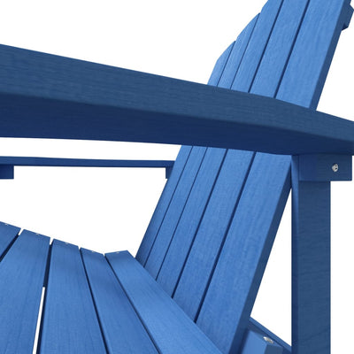 Garden Adirondack Chair HDPE Aqua Blue Payday Deals