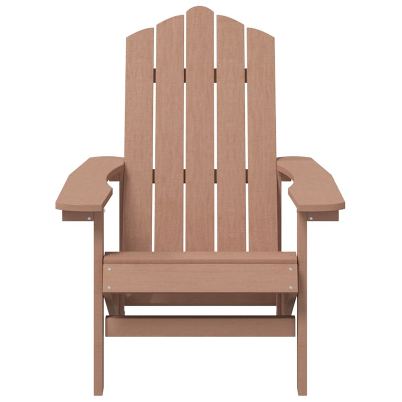 Garden Adirondack Chair HDPE Brown Payday Deals