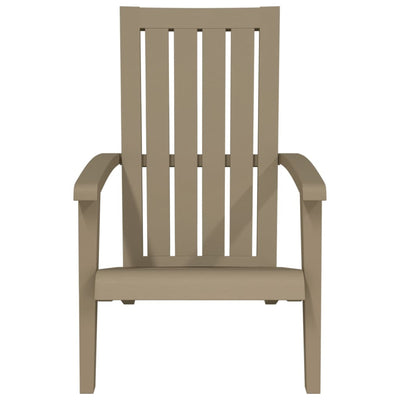 Garden Adirondack Chair Light Brown Polypropylene Payday Deals