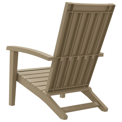 Garden Adirondack Chair Light Brown Polypropylene Payday Deals