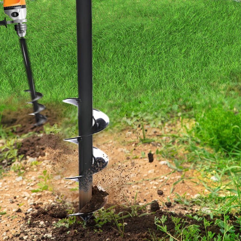 Garden Auger Drill Spiral Earth Bit Power Post Hole Digger Planter  ?80 x600mm Payday Deals