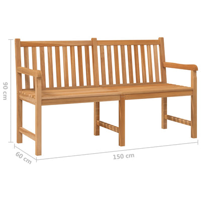 Garden Bench 150 cm Solid Teak Wood Payday Deals