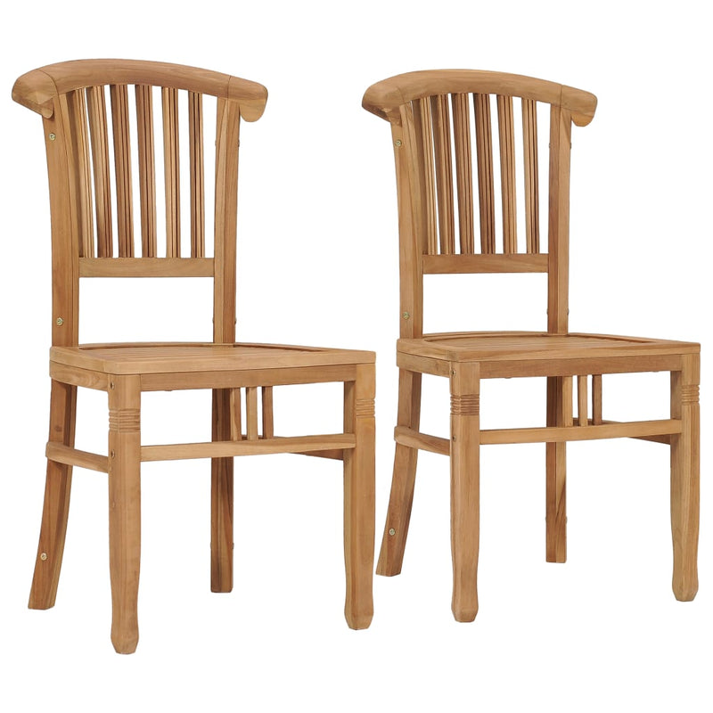 Garden Chairs 2 pcs Solid Teak Wood Payday Deals