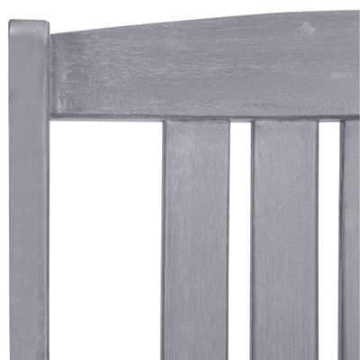 Garden Chairs 4 pcs Solid Acacia Wood Grey Payday Deals