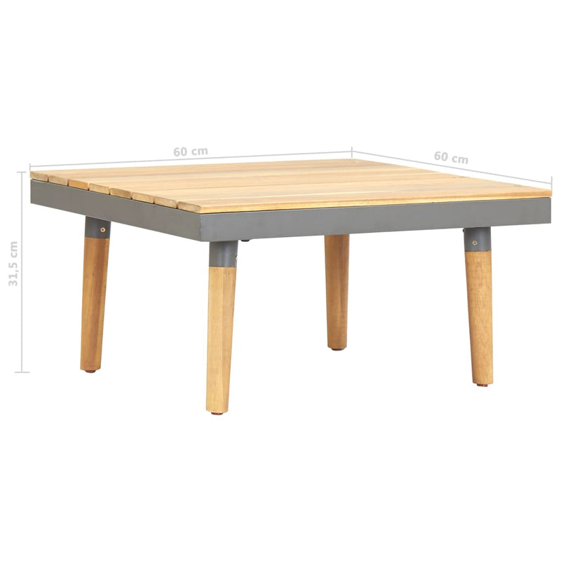 Garden Coffee Table 60x60x31.5 cm Solid Acacia Wood Payday Deals